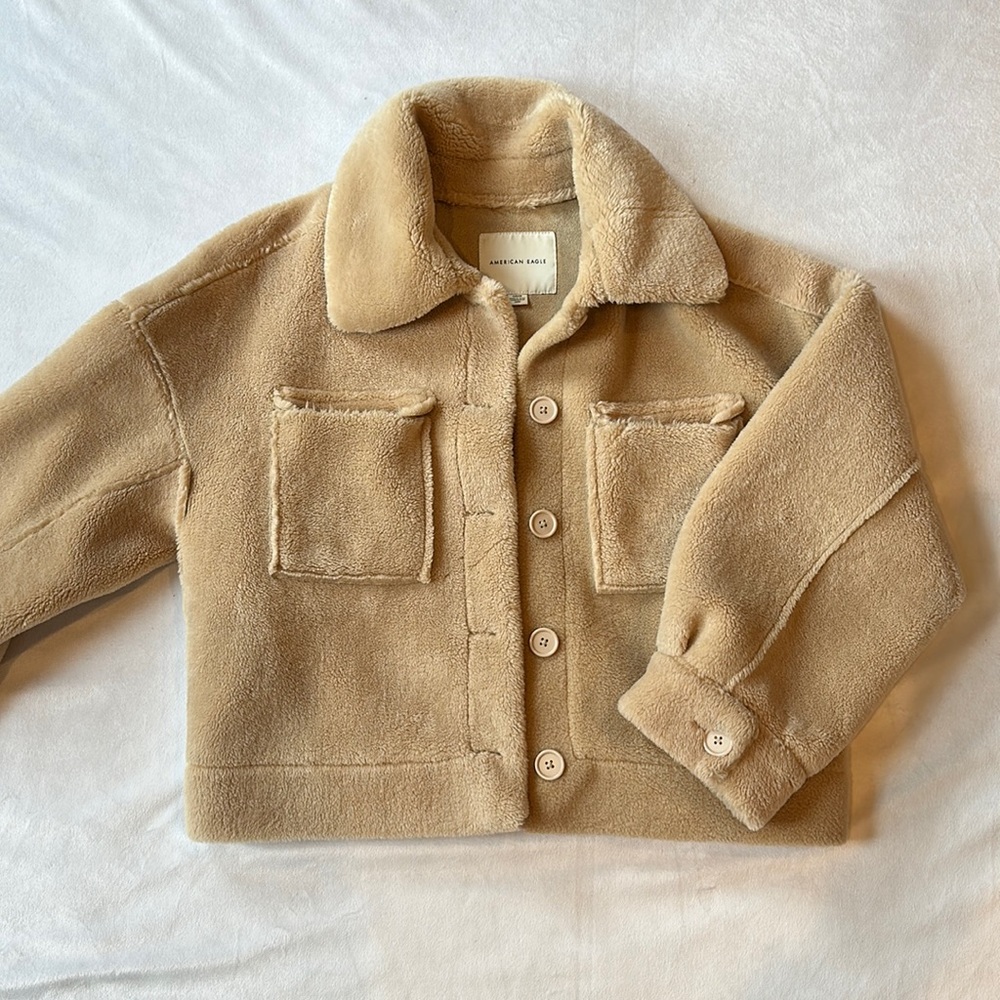 American Eagle Sherpa/ teddy  jacket